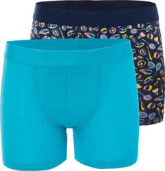 Dziecięce majtki bokserki bawełniane Martes Nicko Kdb 2pak rozmiar 122/128