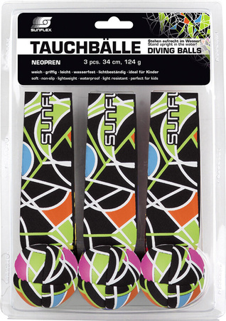 Zabawki do wyławiania nurkowania Sunflex Funsport Dive Balls Pro 74722 3 sztuki