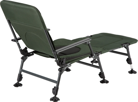 Fotel wędkarski krzesło z podnóżkiem turystyczne kempingowe Nils Camp nc1802