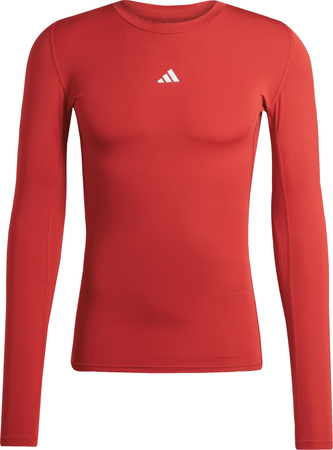 Koszulka męska adidas Techfit Long Sleeve Tee czerwona JP2926