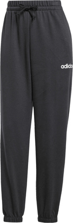Spodnie damskie adidas Essentials Linear French Terry Cuffed czarne JC5948