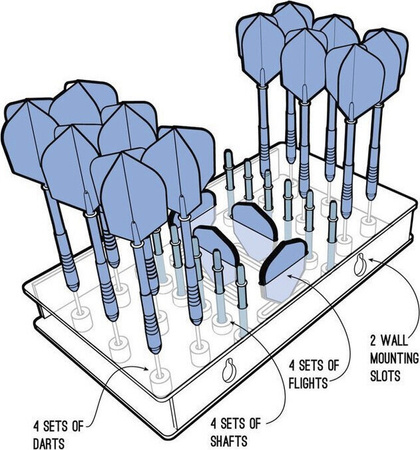 Stacja organizer stojak na rzutki Harrows Dart station