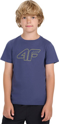 Koszulka dla chłopca 4F M2417 granatowa 4FJWAW25TTSHM2417 31S