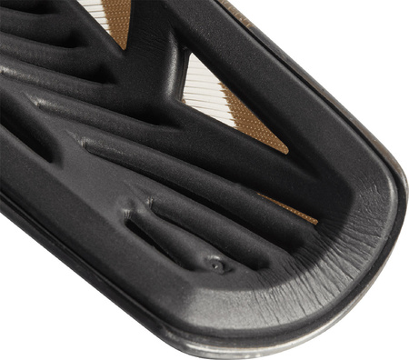 Ochraniacze piłkarskie na golenie piszczele nagolenniki adidas Tiro League czarno-złote IP4000