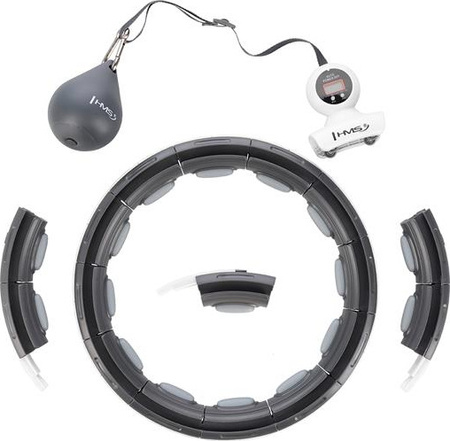 Hula hop z magnesem i obciążnikiem licznik koło HMS hhm15 czarne