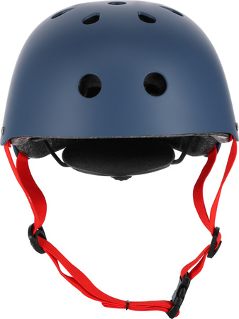 Dziecięcy kask rowerowy na rolki hulajnogę regulowany Nils Extreme MTW001-1 szaro-czerwony r L (58-61cm)