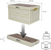 Składana skrzynia kempingowa turystyczna biała z funkcją stołu 2w1 Nils Camp NCB4007 35x22x12 cm 15L