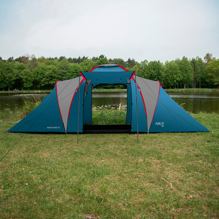 Namiot kempingowy niebieski-jasno szary highland iv Nils camp nc6431