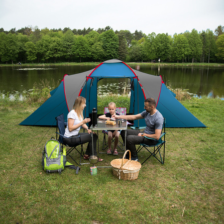 Namiot kempingowy niebieski-jasno szary highland iv Nils camp nc6431