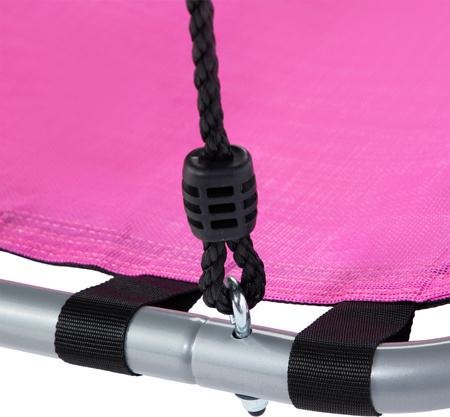 Bocianie gniazdo huśtawka Nils Camp NB5045 różowa 102 × 76 cm