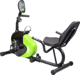 Poziomy rowerek magnetyczny HMS R9259 (9 kg) czarno-zielony