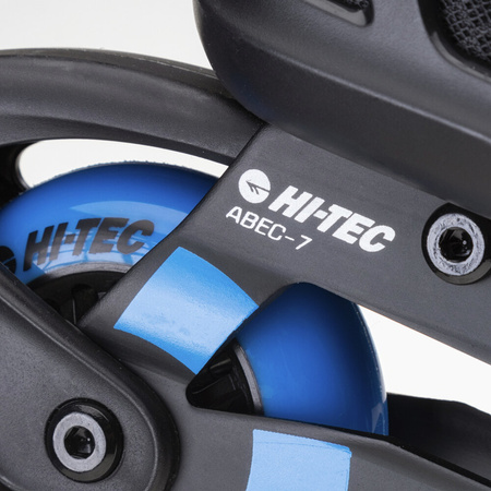Łyżworolki męskie Hi-tec ABEC-7 czarno-niebieskie rozmiar 40