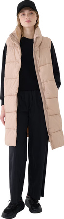 Kamizelka damska 4F F209 beżowa 4FWSS25TVJAF209 83S