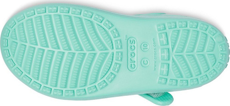 Crocs sandały dla dzieci Classic Cross Strap Charm miętowe 206947 3U3