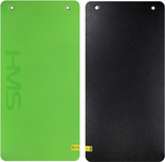 Mata do ćwiczeń fitness klubowa z otworami HMS Premium MFK01 110x55x1,5 cm zielono-czarna