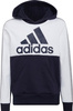 Bluza dla dzieci adidas Colorblock Fleece biało-granatowa HC5659