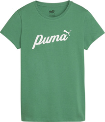 Koszulka damska Puma ESS Script zielona 679315 86