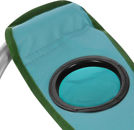 Krzesło fotel turystyczne składane Nils Camp NC3079 zielone 92x15cm