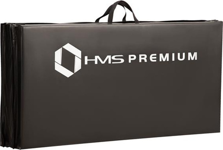 Materac gimnastyczny składany Hms Premium MGS01 2400x1200 mm czarny