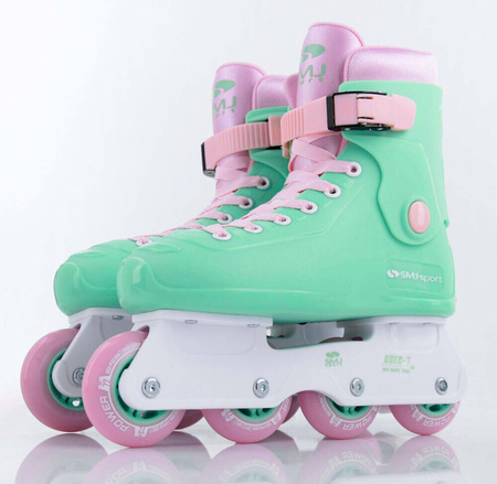 Łyżworolki rolki regulowane ABEC-7 koła 72mm SMJ UT700 RETRO