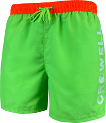 Szorty spodenki kąpielowe Crowell Fluo kol. 2 zielono-pomarańczowe neon