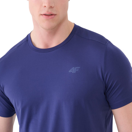 Koszulka męska 4F FNK M1343 granatowa 4FWSS25TFTSM1343 30S