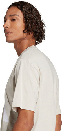 Koszulka męska adidas Essentials Big Logo beżowa JE8933