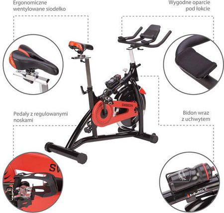 Rower treningowy spinningowy stacjonarny HMS SW8902N