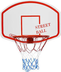 Tablica do koszykówki Kimet Street Ball + obręcz biało-czerwona