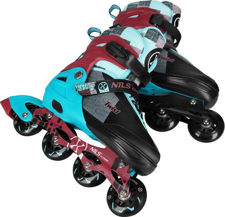 Łyżworolki rolki regulowane Nils Extreme Twist NA13810 rozmiar L (39-42)