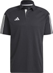 Koszulka męska adidas Tiro 23 Competition Polo czarna HK8051