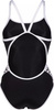 Damski strój kąpielowy Arena WOMEN'S ARENA ICONS SUPER FLY BACK SOLID black-white rozmiar 32