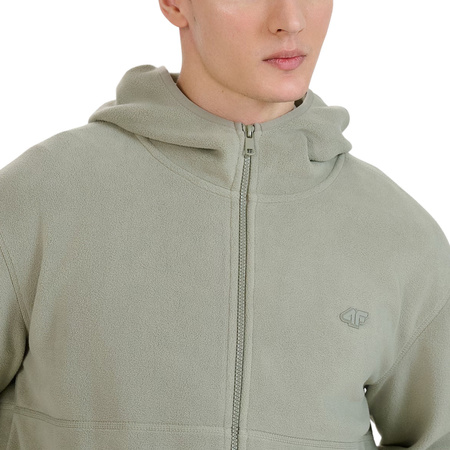Polar męski bluza polarowa 4F M321 oliwkowy 4FWSS25TFLEM321 44S