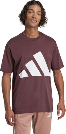 Koszulka męska adidas Essentials Big Logo bordowa JE8939