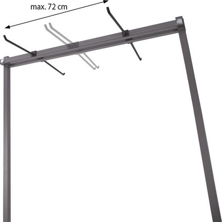 Stojak stalowy na maty do domu na siłownię HMS 173x80 cm