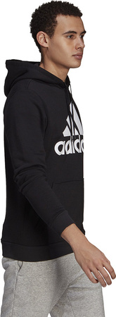 Bluza męska adidas Essentials Fleece Big Logo Hoodie czarna GK9220