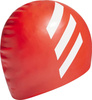 Czepek pływacki dla dzieci adidas 3-Stripes Silicone pomarańczowy HE5081