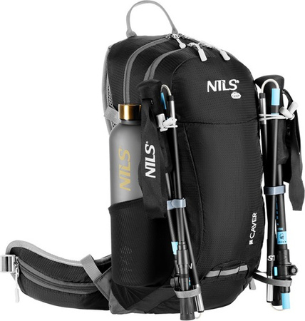 Plecak turystyczny trekkingowy górski czarny caver 18l Nils camp NC1950