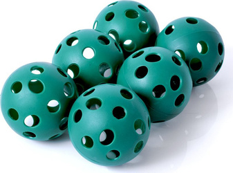 Piłki do unihokeja VPPB-S70S6 G - zielone 6 szt.