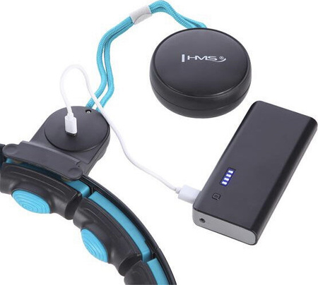 Zestaw Hula hop magnetyczny z licznikiem pas wyszczuplający HMS 71 - 106 cm