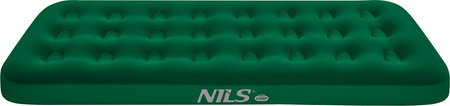 Materac welurowy jednoosobowy turystyczny kempingowy Nils Camp NC2801 zielony 191x73x22 cm