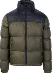 Męska kurtka zimowa pikowana Hi-tec Fowel czarno-zielona rozmiar XXL