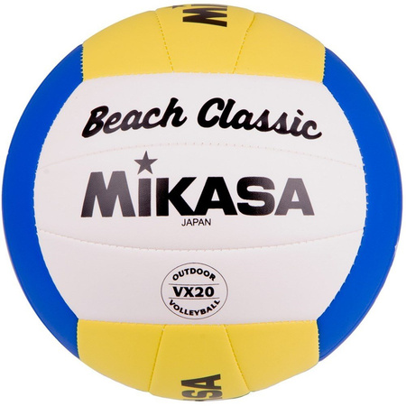 Piłka siatkowa Mikasa VX 20W biało-niebiesko-żółta