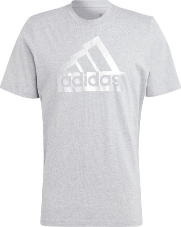 Koszulka męska adidas Sportswear Future Icons Metallic Tee szara II3467