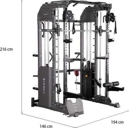 Suwnica treningowa atlas do ćwiczeń Smitha semi commercial HMS Cyklop 4