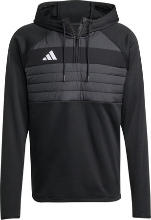 Bluza męska adidas Tiro 25 Essentials Winterized Trainig czarno-szara JN9466