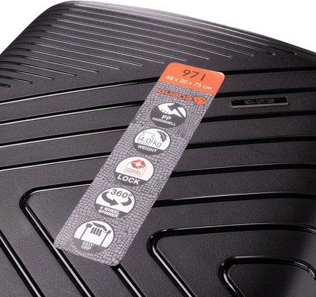 Walizka podróżna na kółkach twarda Iguana Cantabria II 97 litrów 75 x 48 x 30 cm
