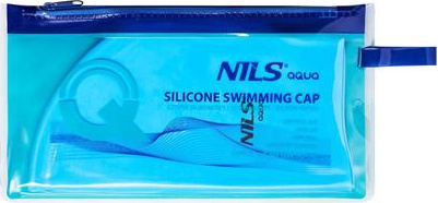 Czepek pływacki silikonowy Nils aqua nqc jednokolorowy bl02 niebieski