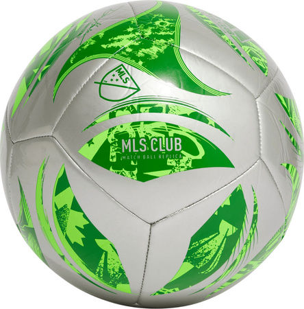 Piłka nożna adidas MLS Club srebrno-zielona JH1307