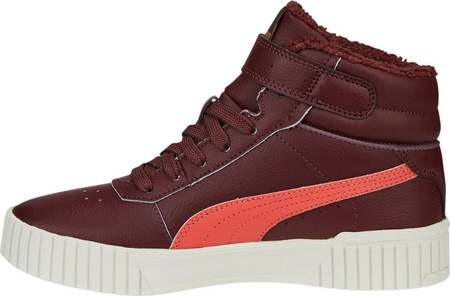 Buty dziecięce Puma Carina 2.0 Mid WTR Jr bordowe 387380 02